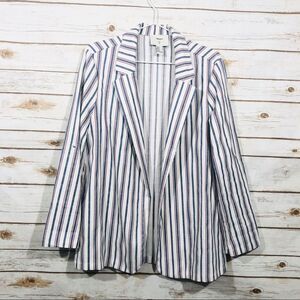 Forever 21 women’s blue/red stripe jacket size M